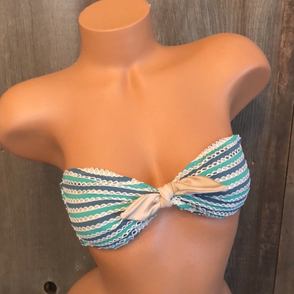 Eberjey Sandy Sea Lola Bikini Top in Sandy Sea Size Small Women’s